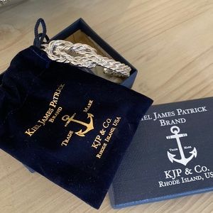 Kiel James Patrick sailors luck knot bracelet - silver